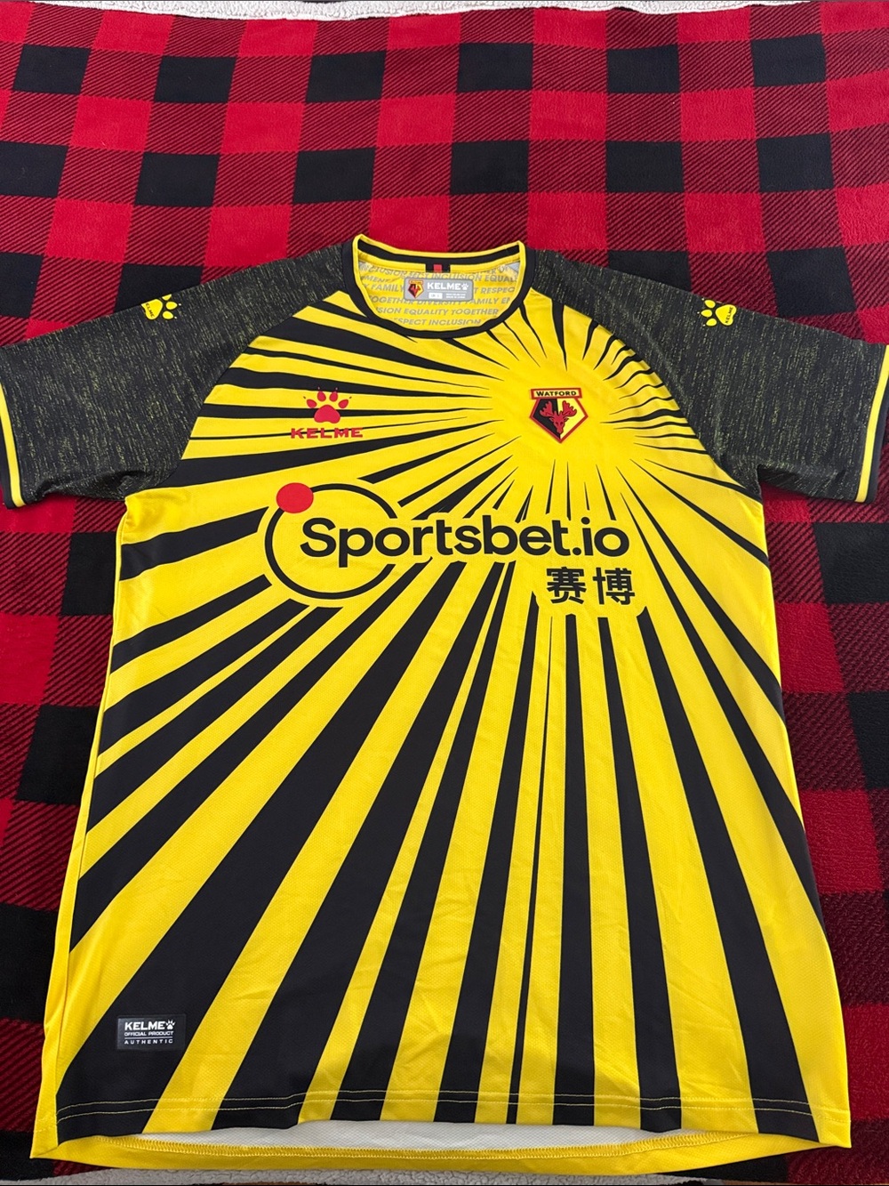 Watford FC 🏴󠁧󠁢󠁥󠁮󠁧󠁿 2020-21 EFL Championship Kelme Home Jersey